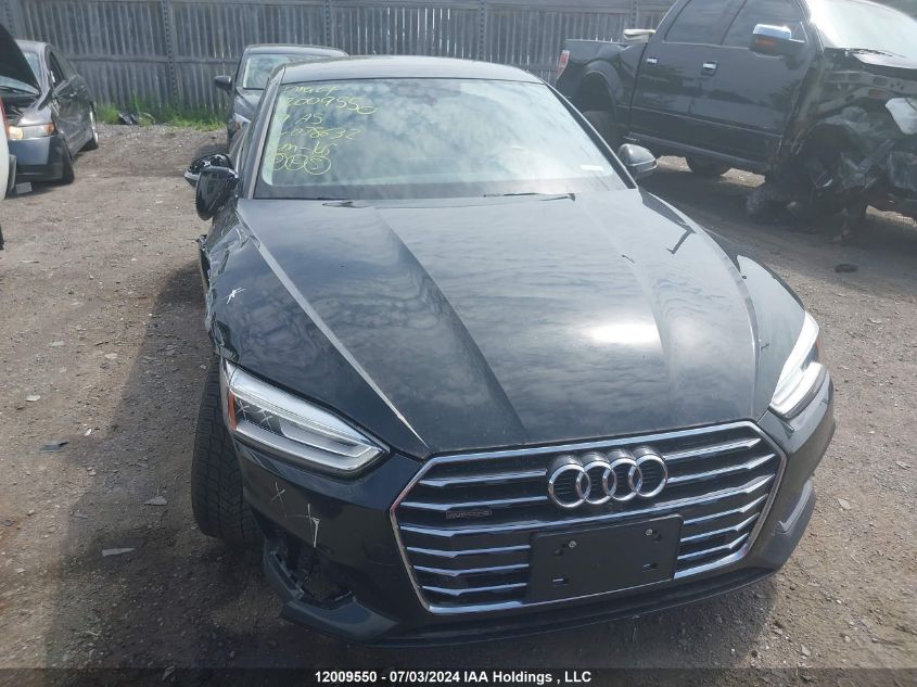 2019 Audi A5 VIN: WAUBNCF56KA078632 Lot: 12009550