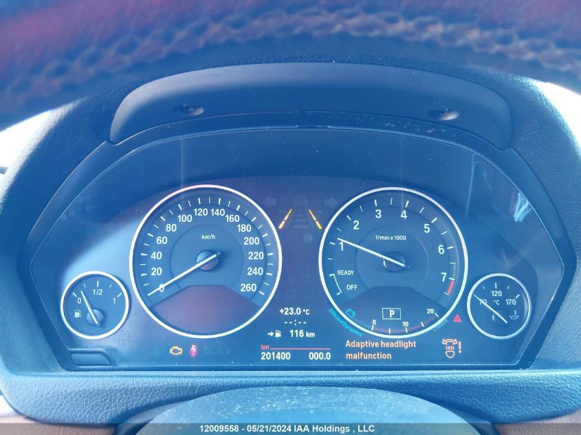 2013 BMW 335I VIN: WBA3B9C55DF587217 Lot: 12009558