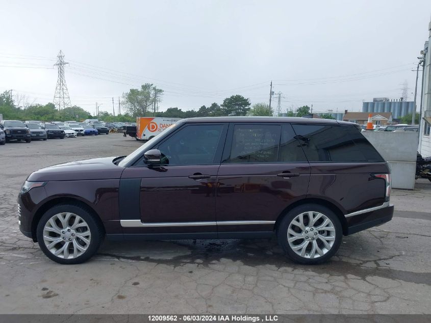 2019 Land Rover Range Rover VIN: SALGS2RE0KA534849 Lot: 12009562