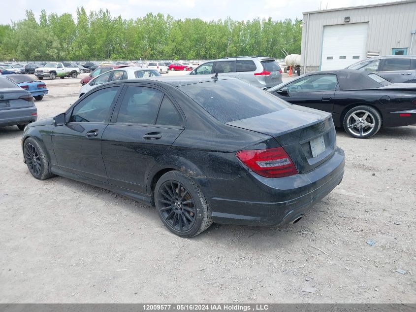 2013 Mercedes-Benz C-Class VIN: WDDGF8AB3DA839139 Lot: 12009577