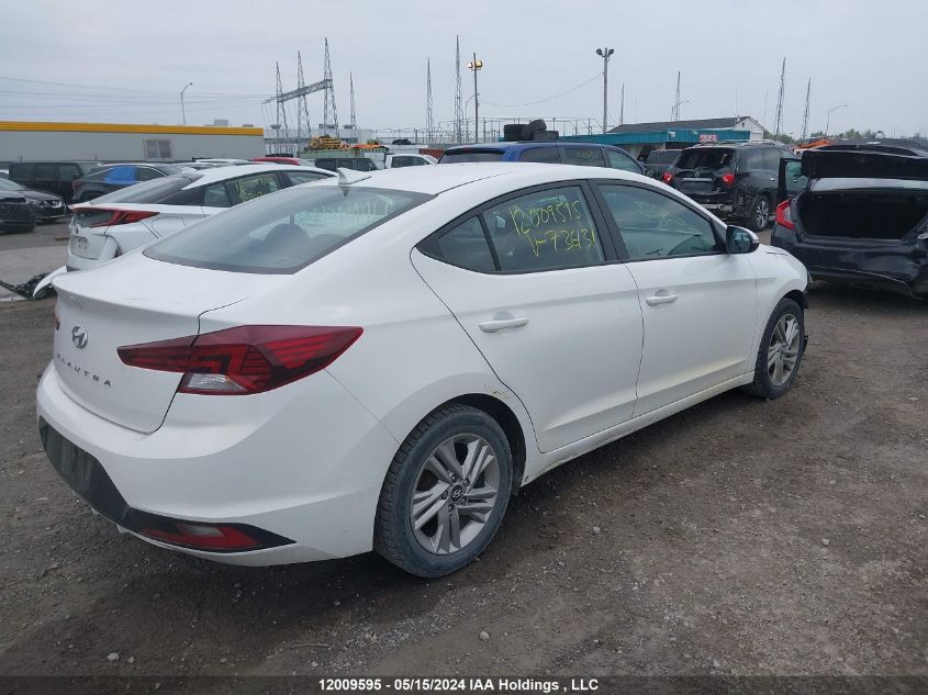 2019 Hyundai Elantra Preferred VIN: KMHD84LFXKU736131 Lot: 12009595