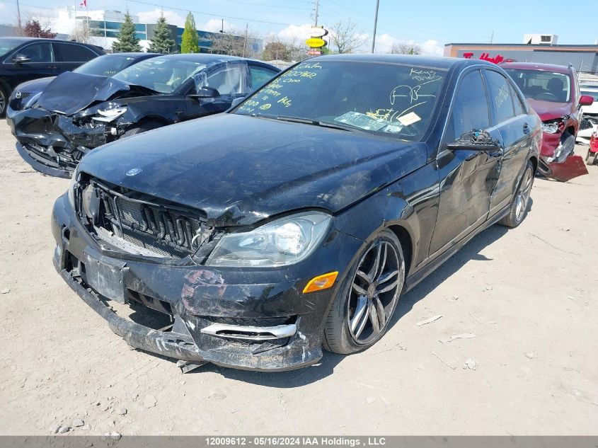 2013 Mercedes-Benz C-Class VIN: WDDGF8AB4DA871484 Lot: 12009612