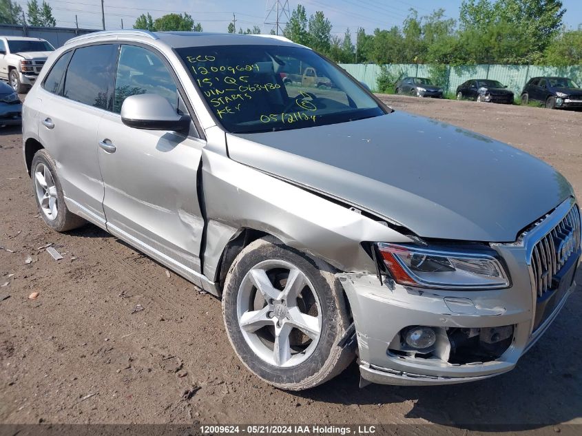 2015 Audi Q5 VIN: WA1CMCFP6FA063480 Lot: 12009624