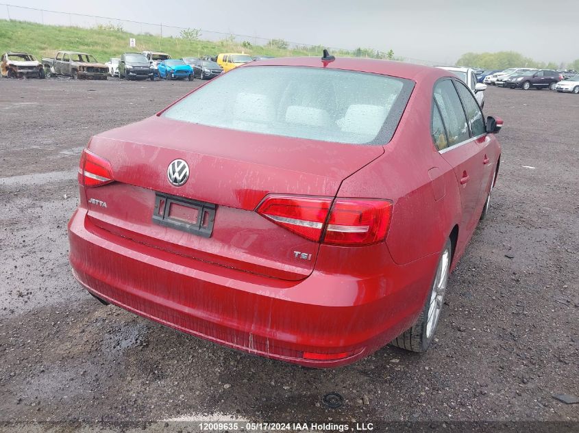 2015 Volkswagen Jetta Sedan VIN: 3VWL07AJ5FM261124 Lot: 12009635