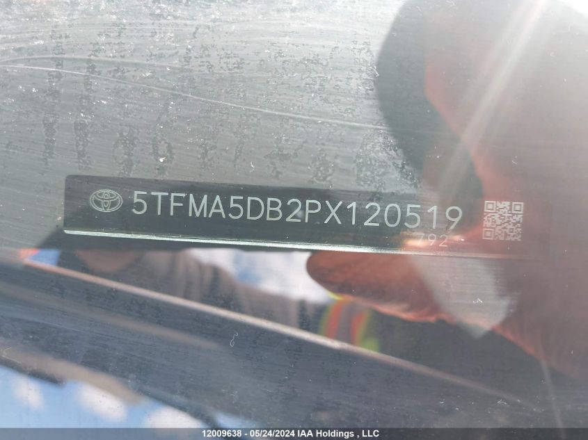 2023 Toyota Tundra Platinum VIN: 5TFMA5DB2PX120519 Lot: 12009638