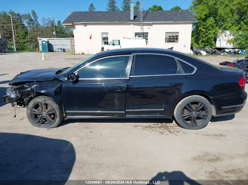 2013 Volkswagen Passat VIN: 1VWCH7A32DC105051 Lot: 12009651