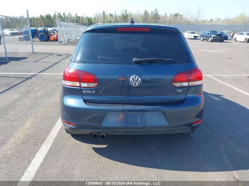 2011 Volkswagen Golf VIN: WVWNM9AJ5BW062581 Lot: 12009653