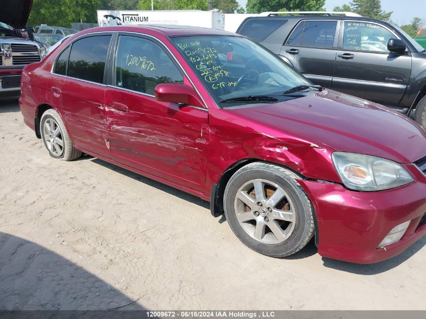 2005 Acura El VIN: 2HHES36665H102643 Lot: 12009672