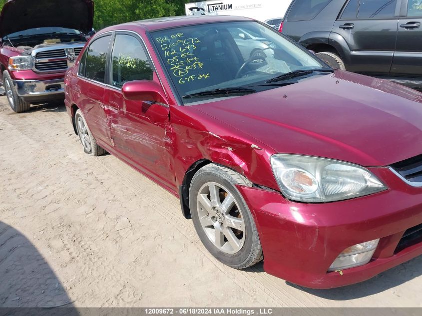 2005 Acura El VIN: 2HHES36665H102643 Lot: 12009672