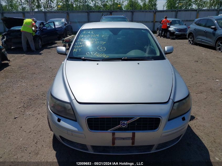 2006 Volvo S40 VIN: YV1MS382862153154 Lot: 12009683