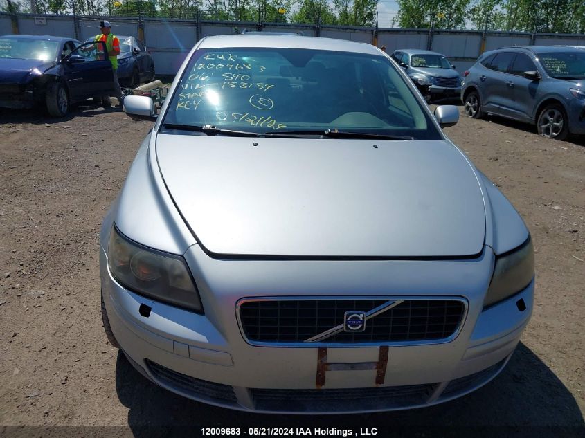 2006 Volvo S40 VIN: YV1MS382862153154 Lot: 12009683