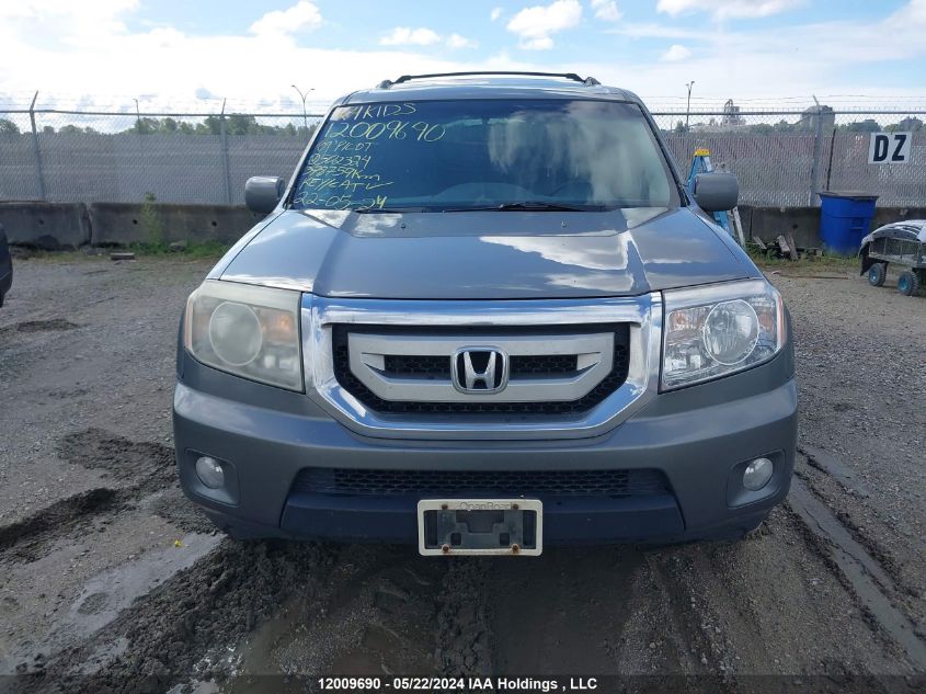 2009 Honda Pilot Touring VIN: 5FNYF48909B502324 Lot: 12009690