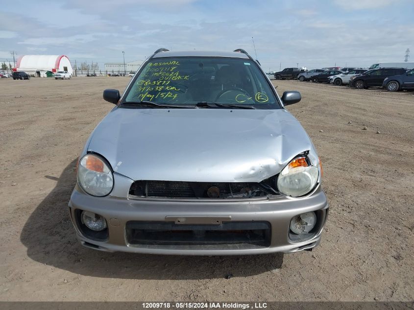 2002 Subaru Impreza Outback Sport VIN: JF1GG68562H823877 Lot: 12009718