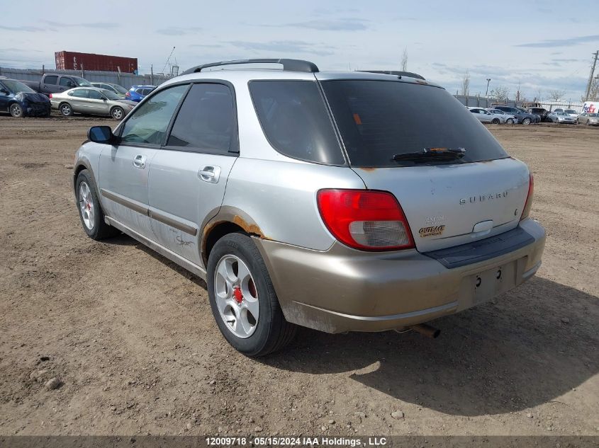 2002 Subaru Impreza Outback Sport VIN: JF1GG68562H823877 Lot: 12009718