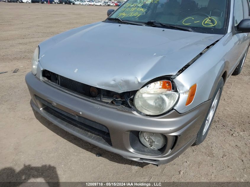 2002 Subaru Impreza Outback Sport VIN: JF1GG68562H823877 Lot: 12009718