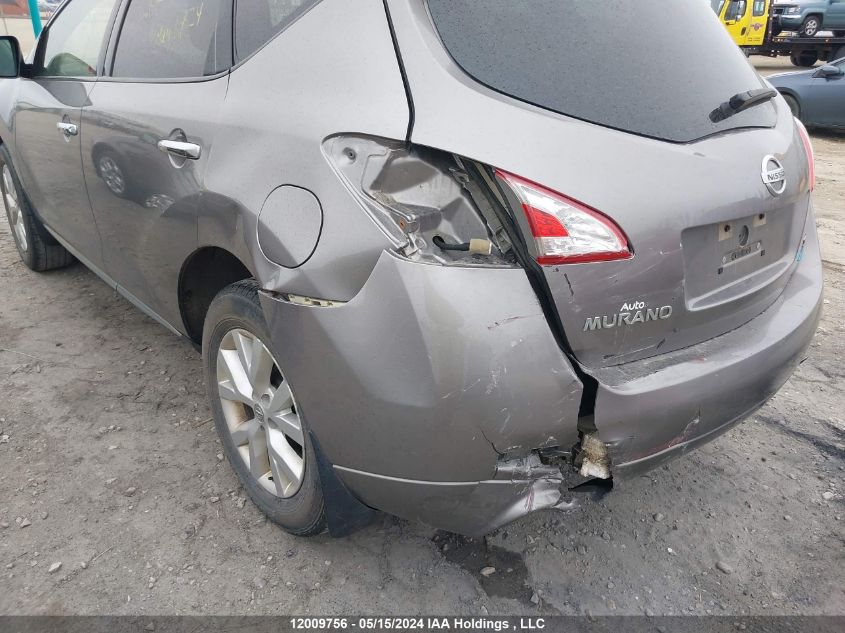 2012 Nissan Murano S/Sl/Le VIN: JN8AZ1MW9CW239034 Lot: 12009756