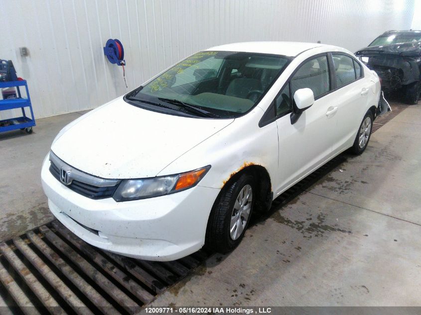 2012 Honda Civic Lx VIN: 2HGFB2F42CH046084 Lot: 12009771