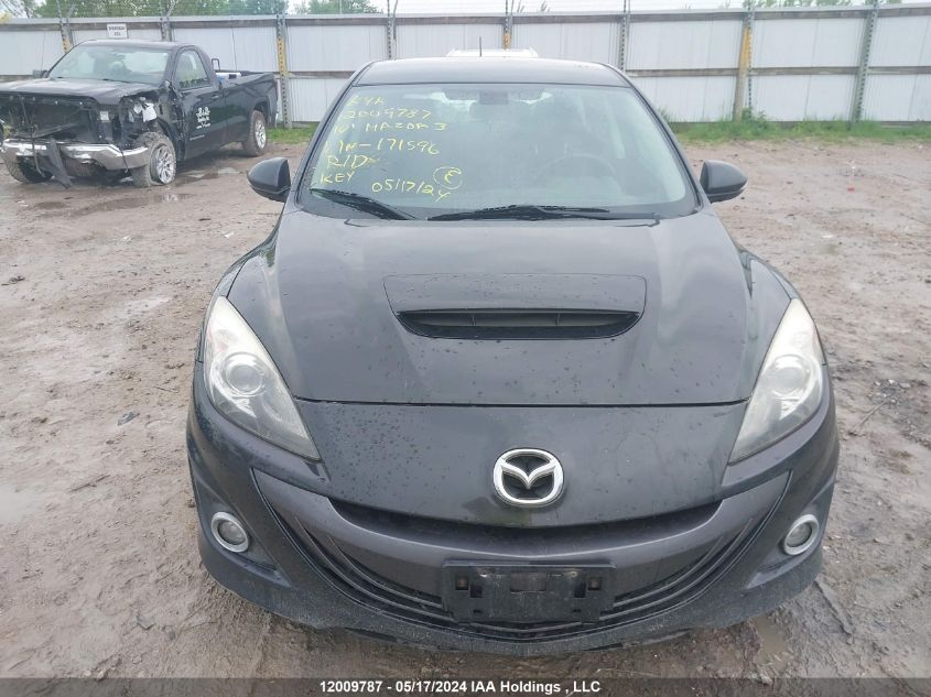 2010 Mazda Speed 3 VIN: JM1BL1H31A1171596 Lot: 12009787