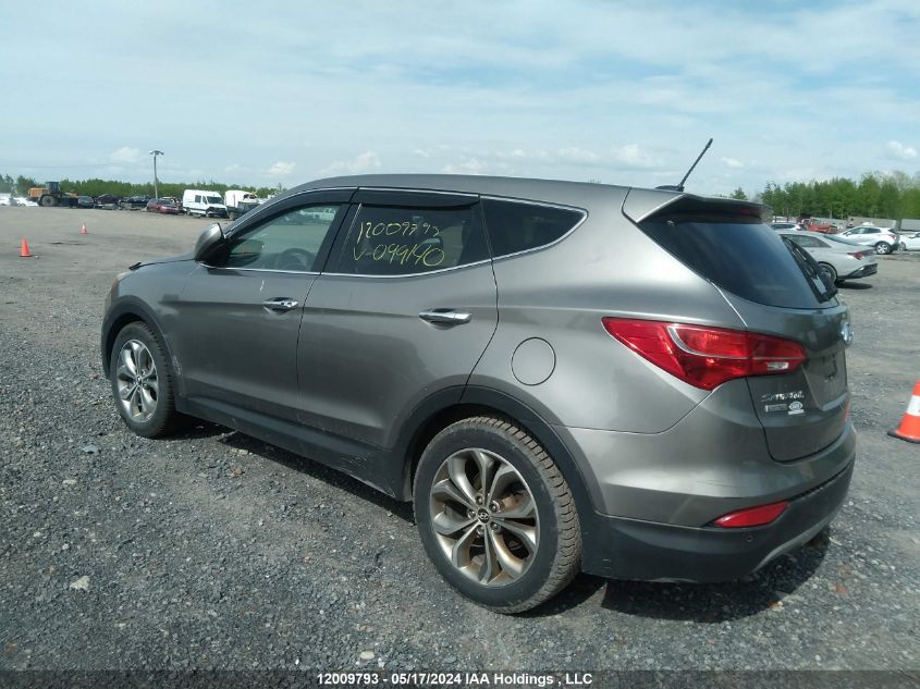 2013 Hyundai Santa Fe Sport VIN: 5XYZUDLA4DG099140 Lot: 12009793