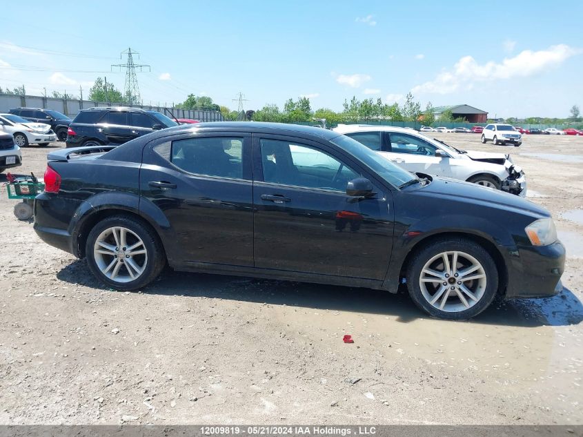 2012 Dodge Avenger Sxt VIN: 1C3CDZCB3CN111821 Lot: 12009819