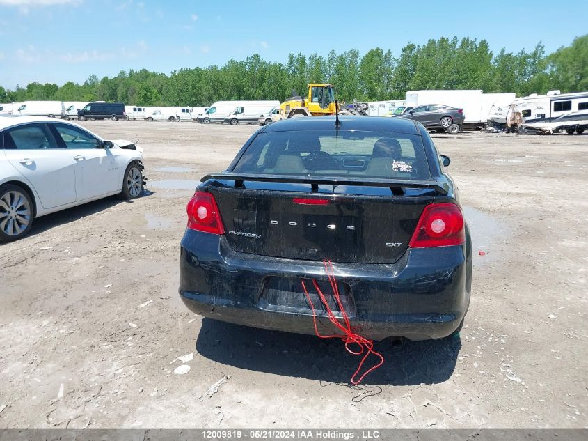 2012 Dodge Avenger Sxt VIN: 1C3CDZCB3CN111821 Lot: 12009819