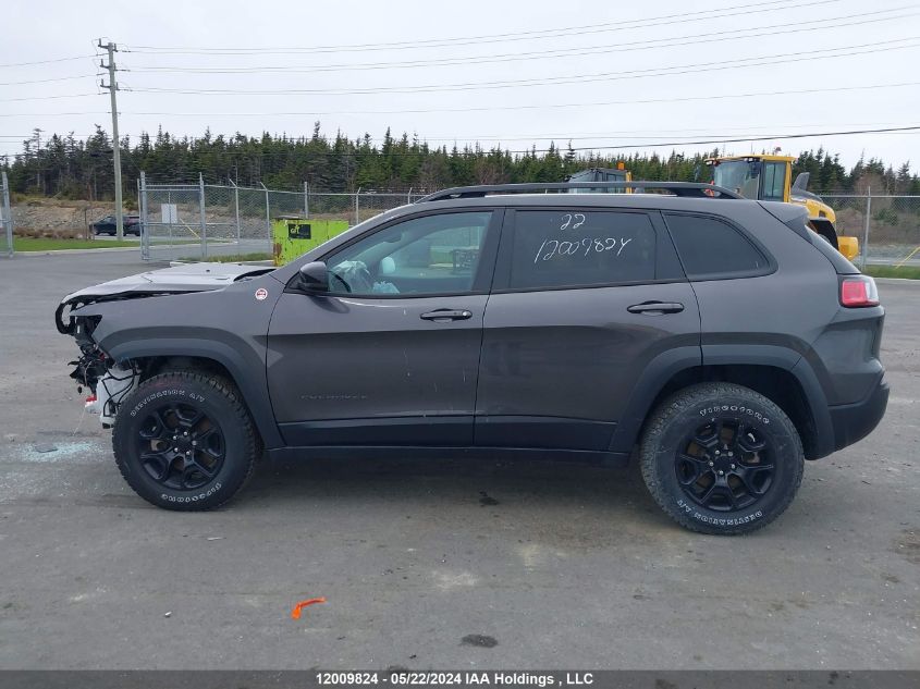 2022 Jeep Cherokee Trailhawk VIN: 1C4PJMBX0ND516615 Lot: 12009824