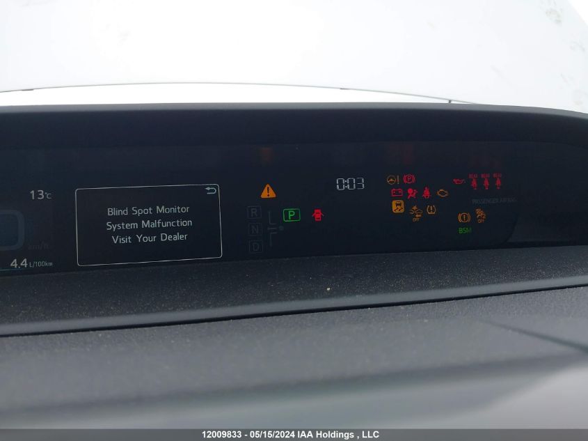 2020 Toyota Prius Le/Xle VIN: JTDL9RFUXL3018896 Lot: 12009833