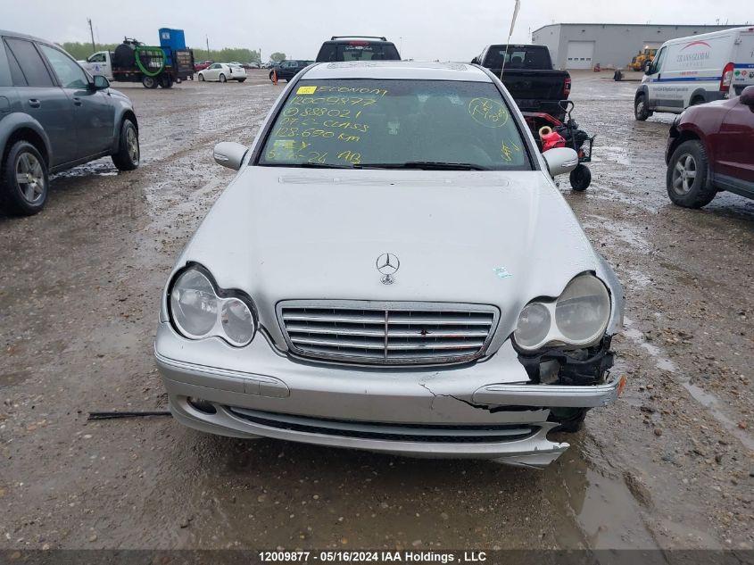 2007 Mercedes-Benz C-Class VIN: WDBRF52H27F888021 Lot: 12009877