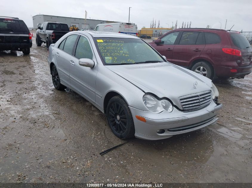 2007 Mercedes-Benz C-Class VIN: WDBRF52H27F888021 Lot: 12009877