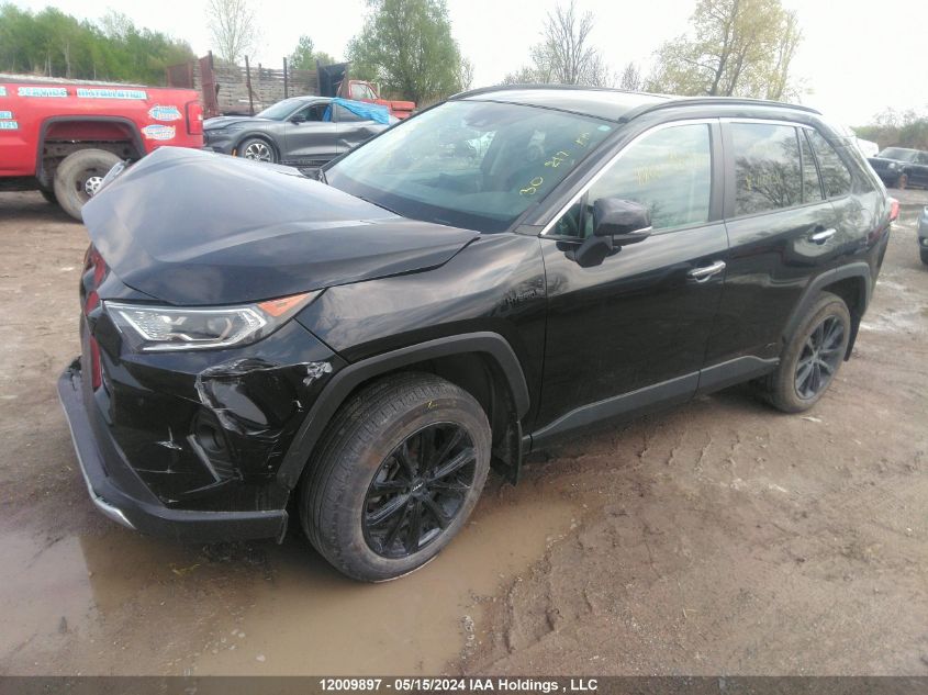 2021 Toyota Rav4 Hybrid Limited VIN: 2T3DWRFV8MW110934 Lot: 12009897