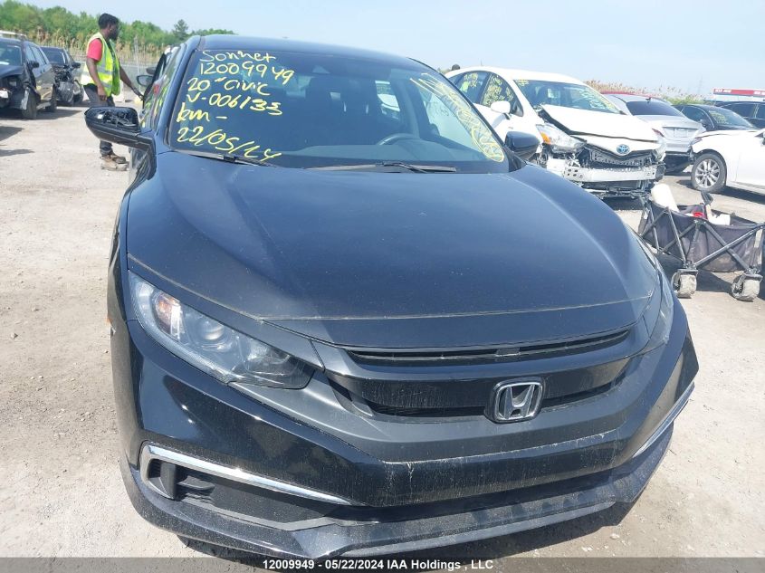 2020 Honda Civic Sedan VIN: 2HGFC2E5XLH006133 Lot: 12009949