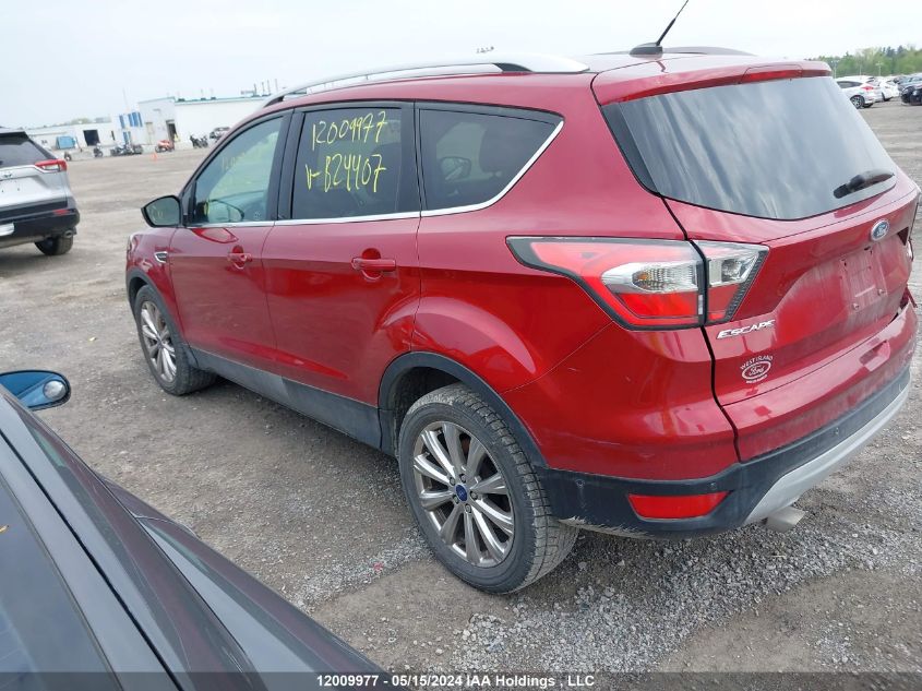 2017 Ford Escape VIN: 1FMCU0J93HUB24407 Lot: 12009977