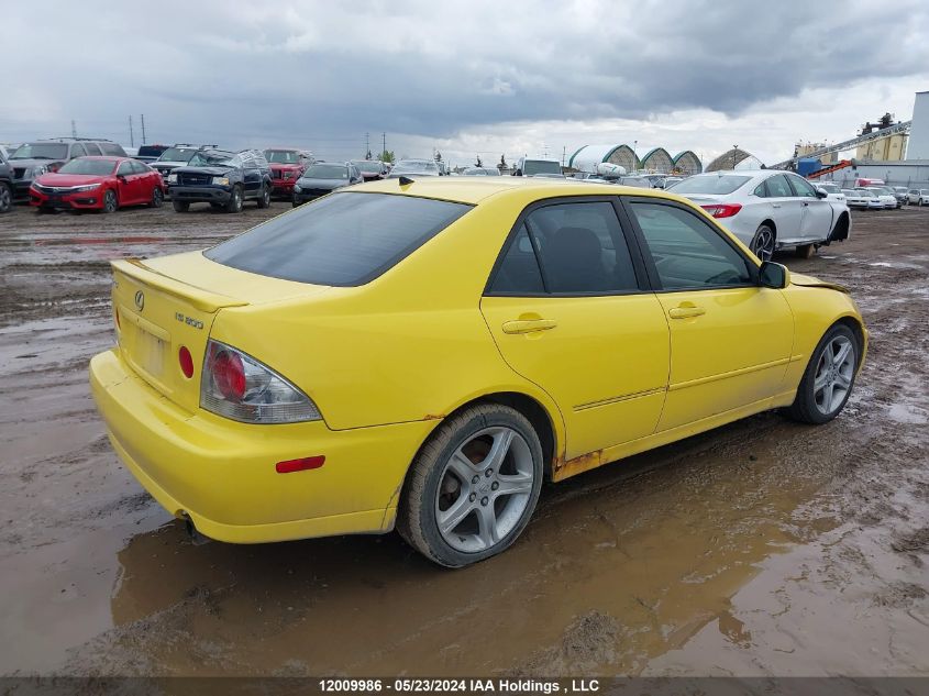 2001 Lexus Is 300 300 VIN: JTHBD182010004820 Lot: 12009986