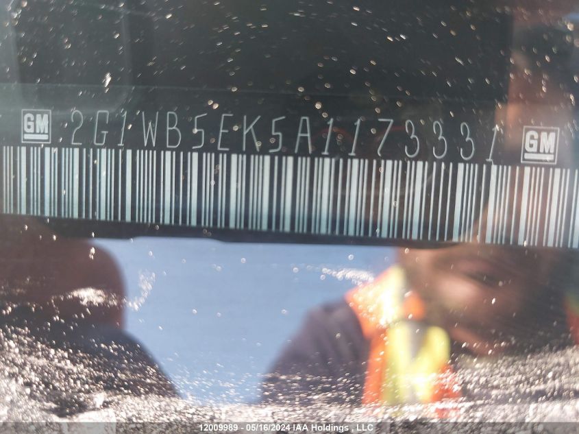 2010 Chevrolet Impala Lt VIN: 2G1WB5EK5A1173331 Lot: 12009989