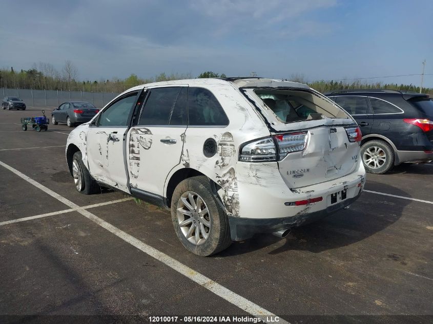 2011 Lincoln Mkx VIN: 2LMDJ8JK5BBJ20021 Lot: 12010017