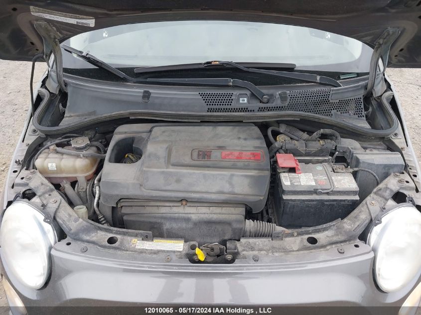 2012 Fiat 500 Lounge VIN: 3C3CFFCR5CT121045 Lot: 12010065