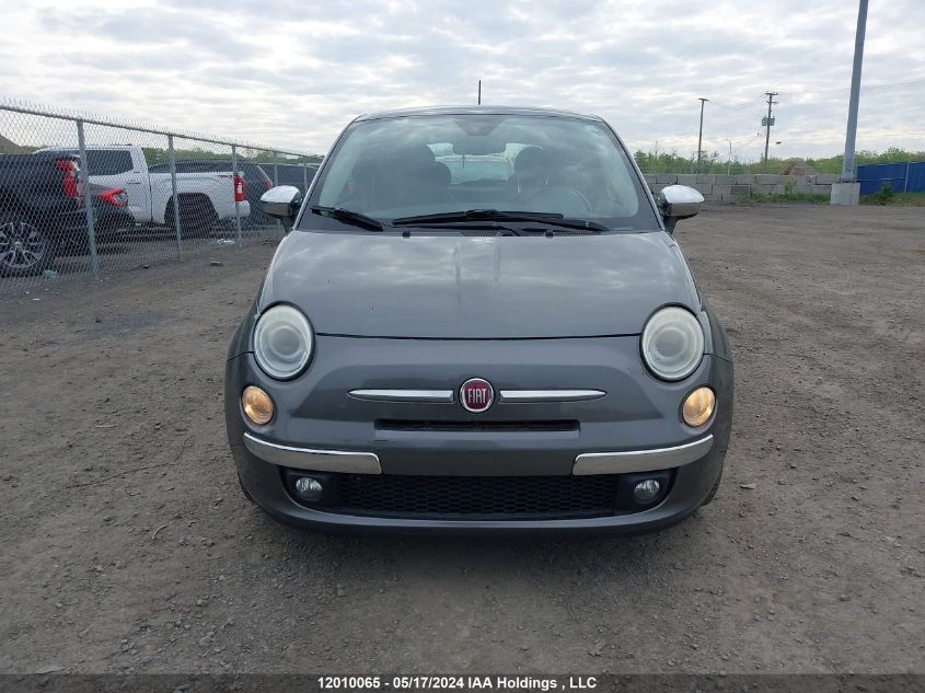 2012 Fiat 500 Lounge VIN: 3C3CFFCR5CT121045 Lot: 12010065