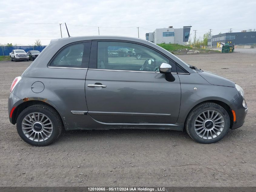 2012 Fiat 500 Lounge VIN: 3C3CFFCR5CT121045 Lot: 12010065