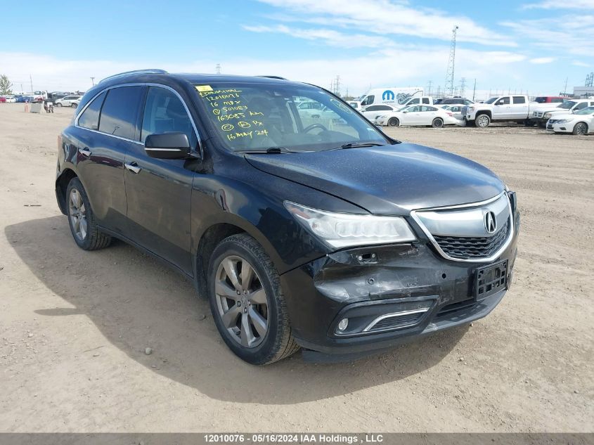 2016 Acura Mdx VIN: 5FRYD4H89GB501083 Lot: 12010076