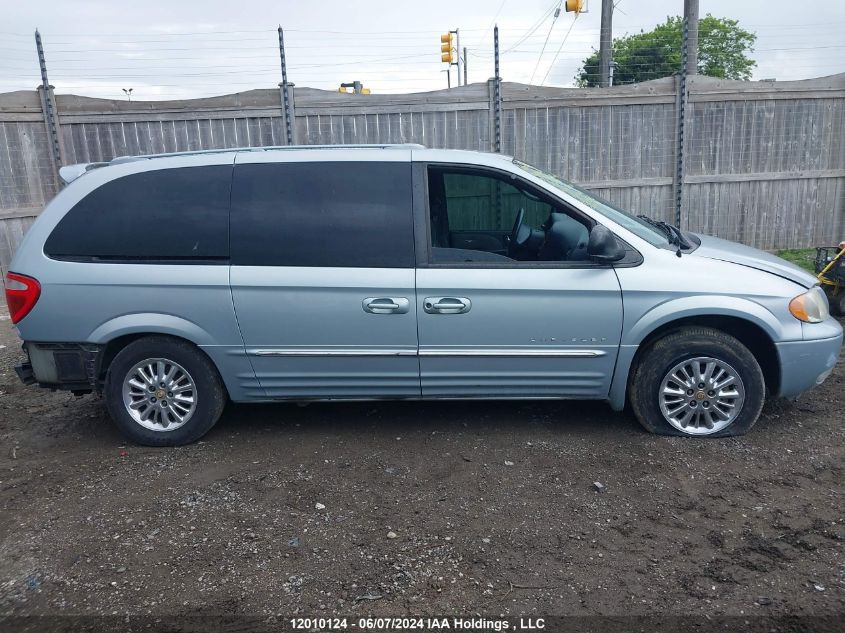 2001 Chrysler Town & Country VIN: 2C8GP64L61R296116 Lot: 12010124