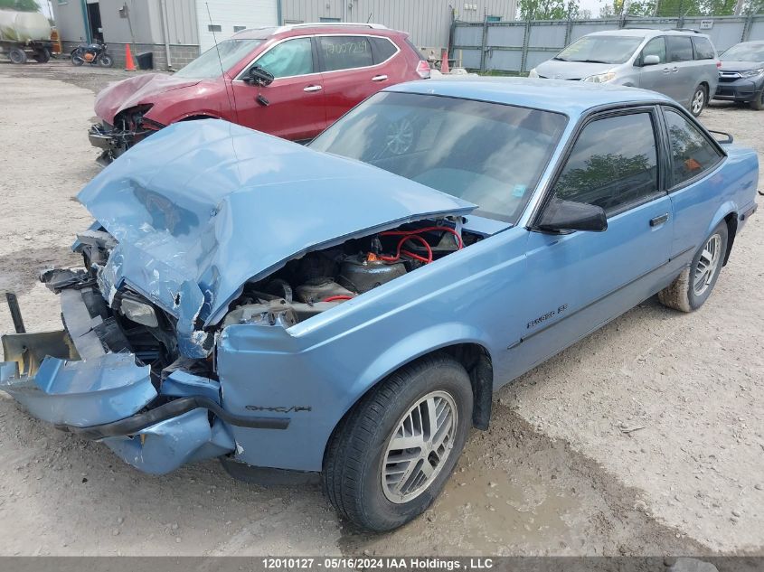 1989 Pontiac Sunbird Se VIN: 1G2JD11K0K7633014 Lot: 12010127