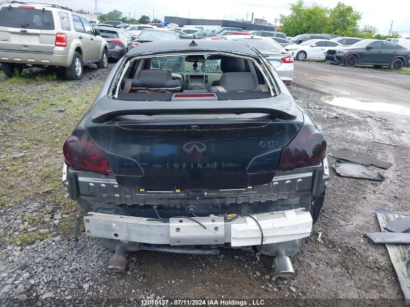 2012 Infiniti G37 X VIN: JN1CV6AR0CM674101 Lot: 12010137