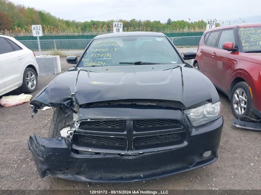 2013 Dodge Charger Sxt VIN: 2C3CDXHG0DH713725 Lot: 12010172