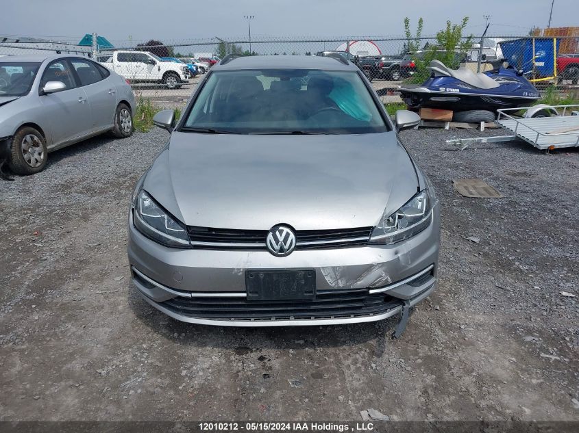 2019 Volkswagen Golf Sportwagen VIN: 3VW117AU7KM518339 Lot: 12010212