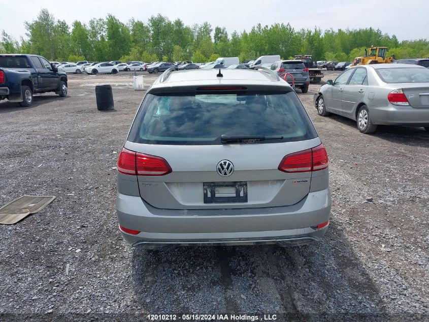 2019 Volkswagen Golf Sportwagen VIN: 3VW117AU7KM518339 Lot: 12010212