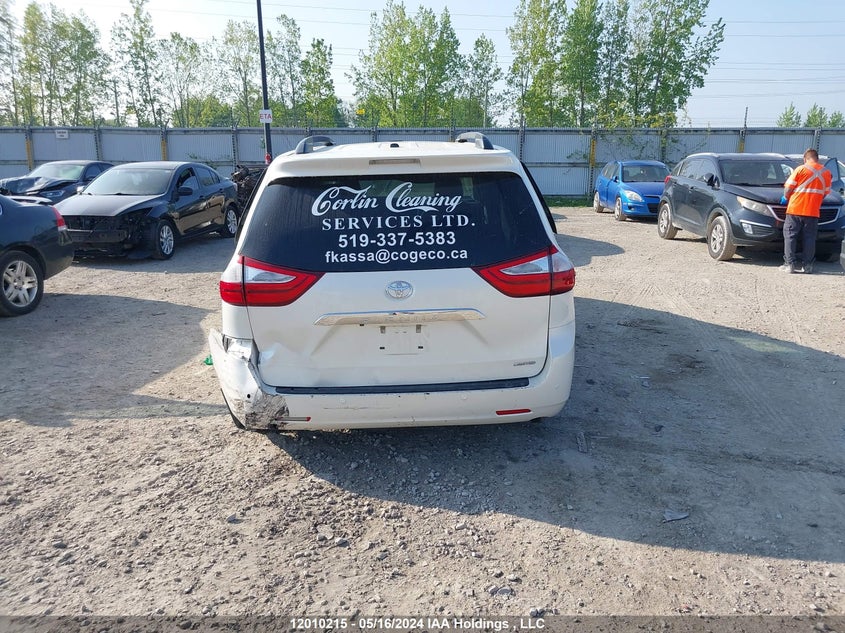 2017 Toyota Sienna Limited 7-Passenger VIN: 5TDYZ3DC6HS866311 Lot: 12010215