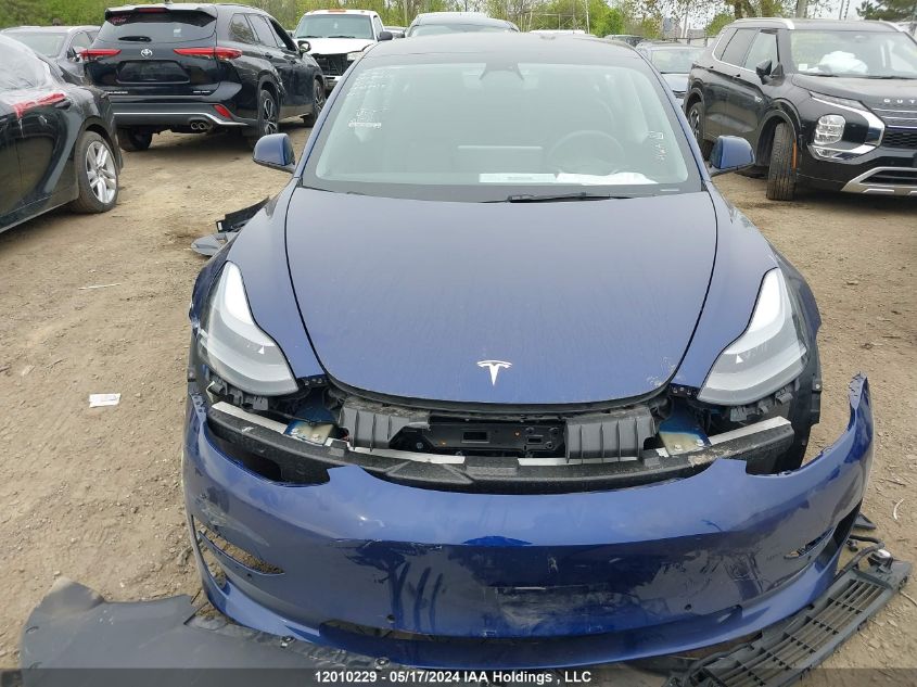 2022 Tesla Model 3 VIN: 5YJ3E1EA8NF332878 Lot: 12010229