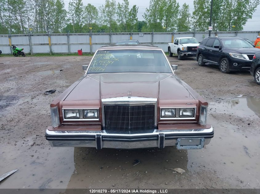 1982 Lincoln Town Car VIN: 1LNBP94F5CY622814 Lot: 12010270