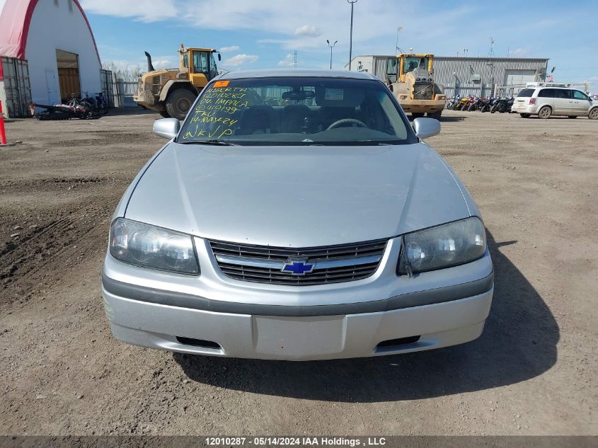 2004 Chevrolet Impala VIN: 2G1WF52E149419199 Lot: 12010287