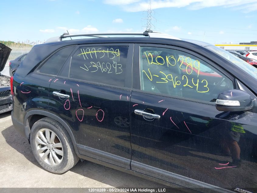 2013 Kia Sorento VIN: 5XYKUDA22DG396243 Lot: 12010289